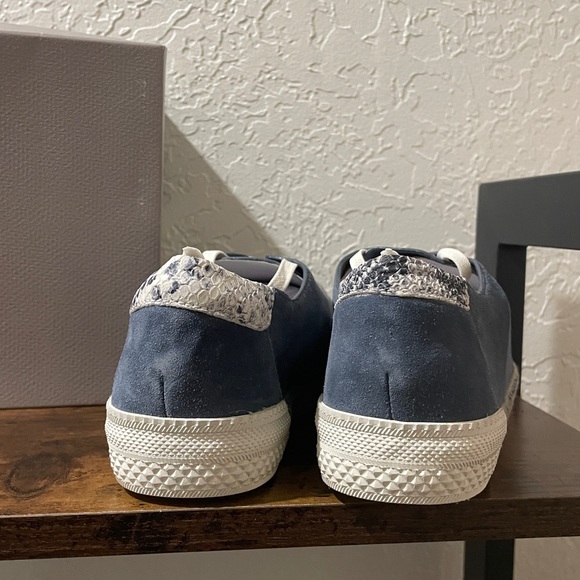 NWT/Box Franco Sarto Blue Suede Espadrille Sneaker Sz. 10 - Picture 5 of 9